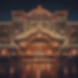 A dazzling view of the MGM Casino Maryland entrance at night