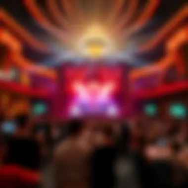 Dazzling performance at The Mirage's entertainment venue.
