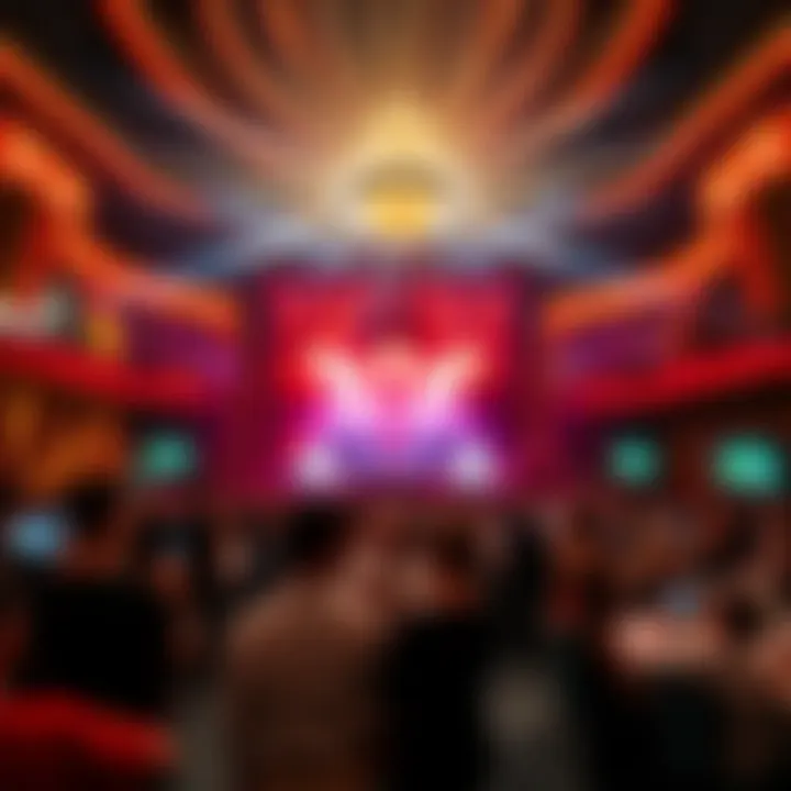Dazzling performance at The Mirage's entertainment venue.
