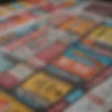 Colorful assortment of Georgia scratch-off tickets