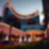 Modern Architecture of Cosmopolitan Las Vegas Exterior view of Cosmopolitan Las Vegas showcasing its modern architecture