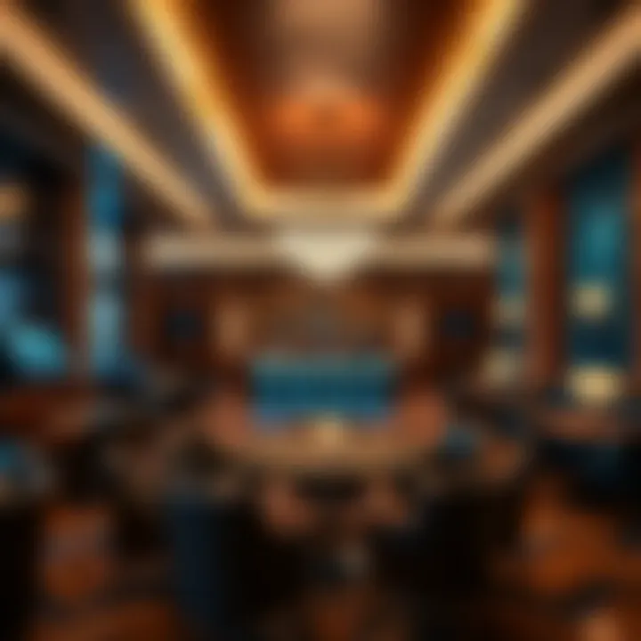 Sophisticated Ambiance at Park MGM Elegant interior design of the Park MGM Las Vegas Club