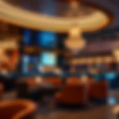 Chic Lounge Environment Trendy lounge area within Park MGM