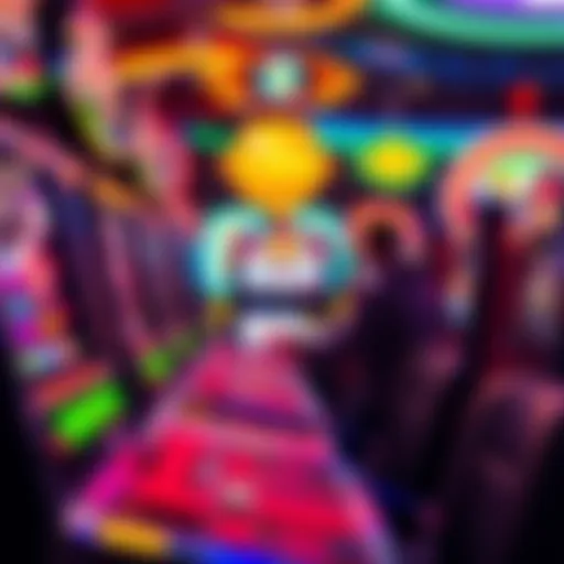 Vibrant slot machine display capturing the essence of Vegas