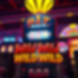 A dynamic wild wild slots machine with vibrant graphics