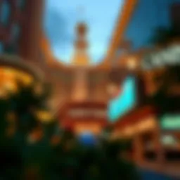 Stunning architectural design of a resort casino in Queens