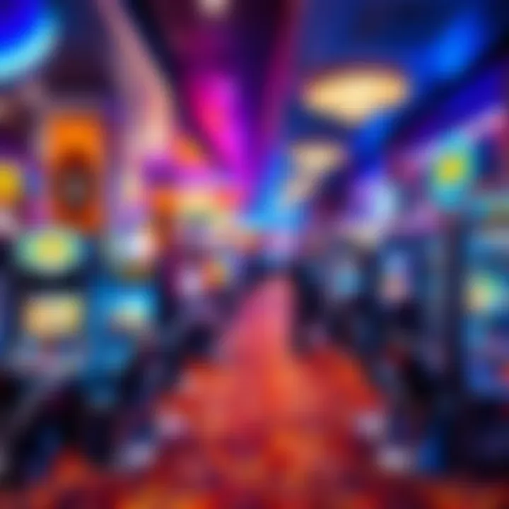 Vibrant gaming floor showcasing various gaming options
