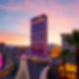 Stunning view of the Rio Towers against the Las Vegas skyline