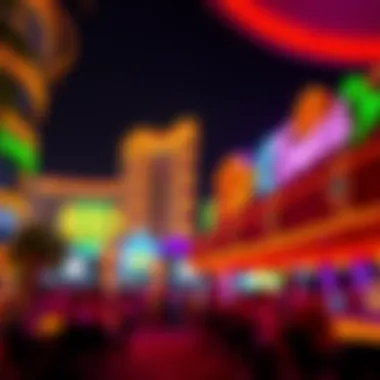 Vibrant Nightlife at Rio Towers Vibrant nightlife scene at the Rio Towers entertainment area