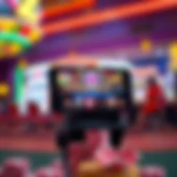 Innovative mobile casino interface featuring vibrant graphics and user-friendly navigation