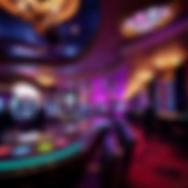 An elegant bar area within a high-end casino, emphasizing social experiences.