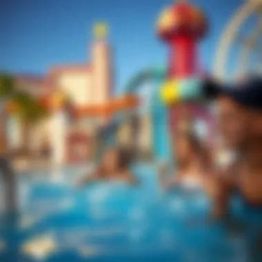Children enjoying a fun day at a hotel water park in Las Vegas