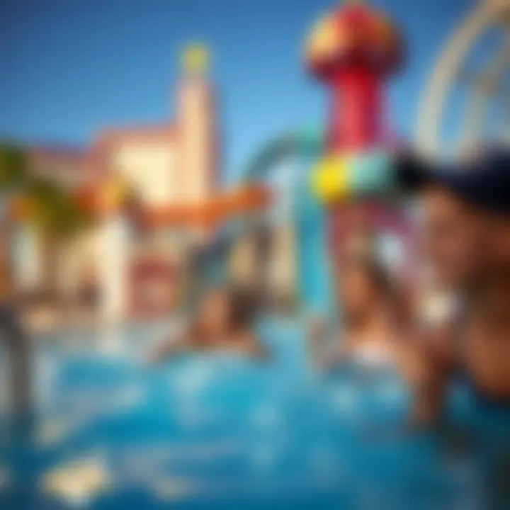 Children enjoying a fun day at a hotel water park in Las Vegas