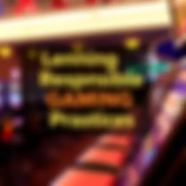 Graphic promoting responsible gaming practices within the context of video poker