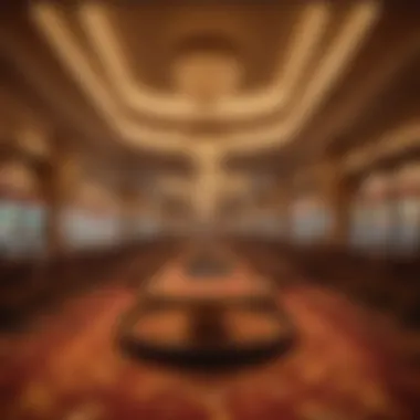 Golden Nugget Casino Gaming Floor Interior shot highlighting the vibrant gaming floor of the Golden Nugget Casino.