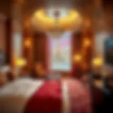 Luxurious guest room at the Golden Nugget