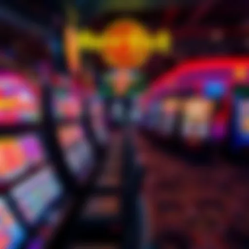 Vibrant Gaming Experience at Hard Rock Hollywood An exhilarating gaming floor showcasing a variety of slot machines.