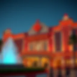 Exterior view of Horseshoe Southern Indiana Casino showcasing its grand architecture