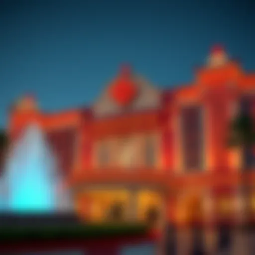 Exterior view of Horseshoe Southern Indiana Casino showcasing its grand architecture