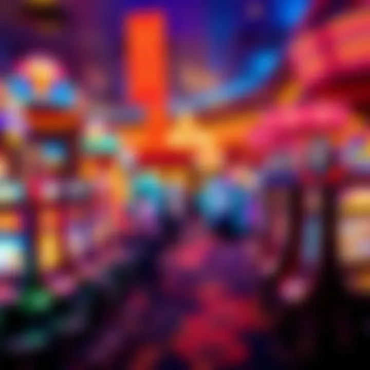 Vibrant Gaming Atmosphere at Horseshoe Southern Indiana Interior gaming floor highlighting a variety of slot machines and table games