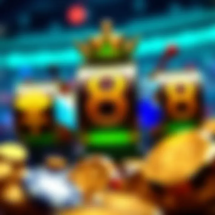 An artistic representation of the Jolly 8 slot machine's symbols and icons, highlighting their thematic significance