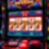 Visual representation of Mega Sevens slot machine interface