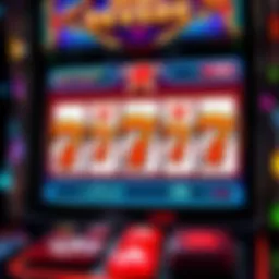 Visual representation of Mega Sevens slot machine interface