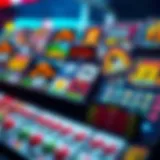 Diverse Themes of Lottery Scratch Cards A collection of vibrant lottery scratch cards displaying various themes and designs