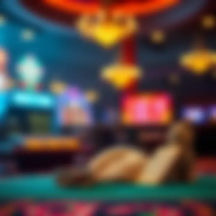 Promoting Responsible Gambling Habits A calming setting illustrating responsible gambling practices with scratch cards