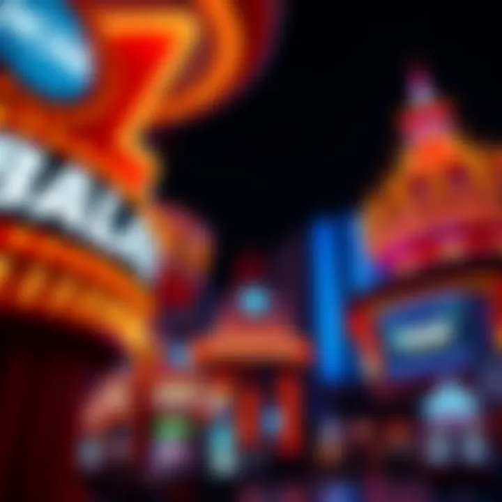 Breathtaking view of a casino in Las Vegas with NCAA Tournament signage
