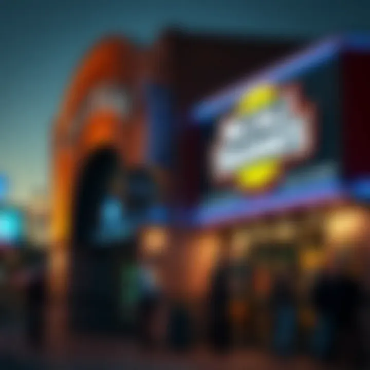 Local businesses displaying NCAA Tournament promotions in Las Vegas