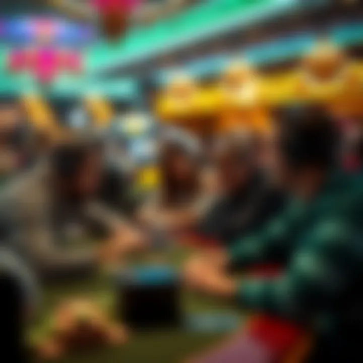 Strategic Gameplay in House of Fun Players strategizing in an online casino environment