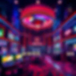 Overview of Rhythm City Sportsbook interior and design