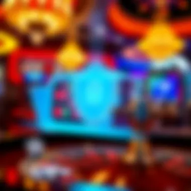 Robust Security Measures in Online Gambling Graphical representation of security features for online transactions