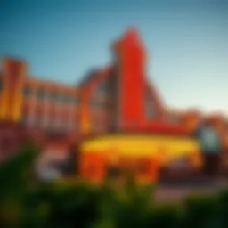 Exterior view of Spokane Tribe Casino showcasing its architectural beauty