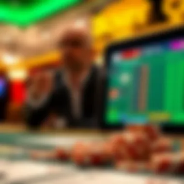 Illustration showing the impact of technology on gambling strategies