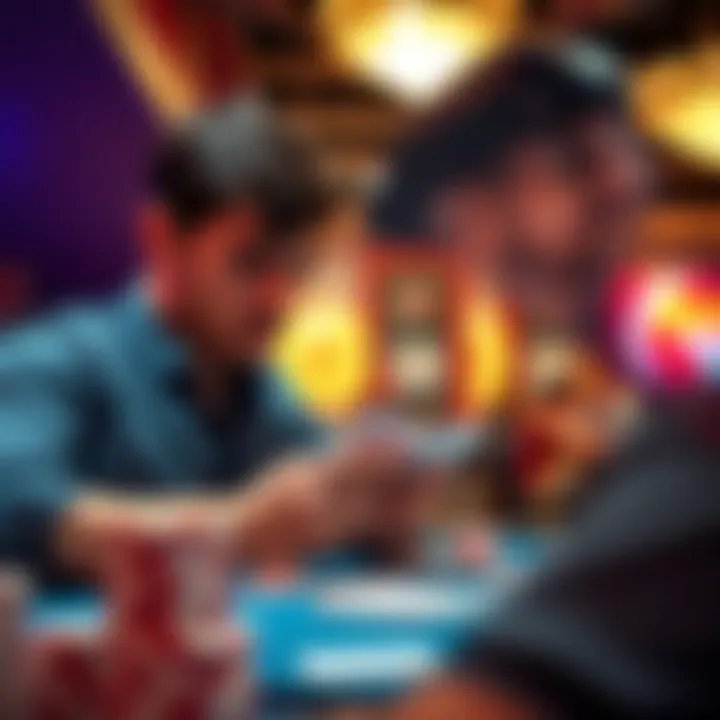 Focused Player Analyzing Gameplay A focused player analyzing their cards and surroundings