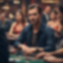 Poker tournament action at The Meadows Casino