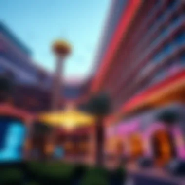 Architectural marvel of a Las Vegas resort showcasing modern design