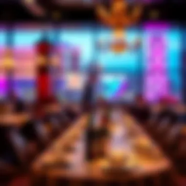 Exquisite dining experience at an upscale restaurant within a resort