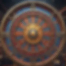 The intricate design of the Triple Extreme Wheel of Fortune