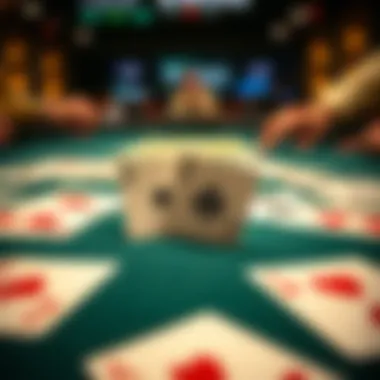 Card Layout in Two-Person Spades Cards laid out for a game of two-person spades