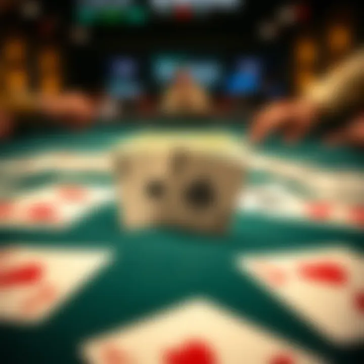 Card Layout in Two-Person Spades Cards laid out for a game of two-person spades