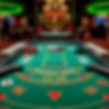 Double Deck Blackjack Table Layout Strategic layout of double deck blackjack table