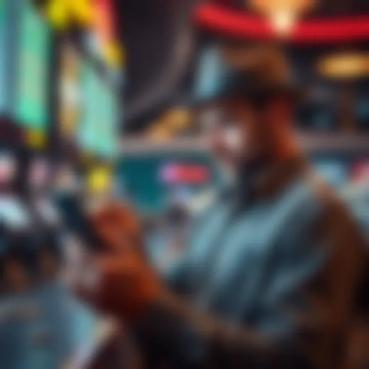 A responsible gambler utilizing an application for making bets
