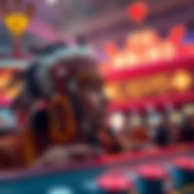 A cultural representation celebrating the heritage of Indian tribes within the gaming industry