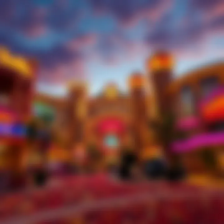 A panoramic view of an Indian tribe casino showcasing its architectural elegance