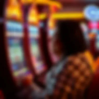 Engagement in Slot Gaming A player enjoying a thrilling moment at a slot machine