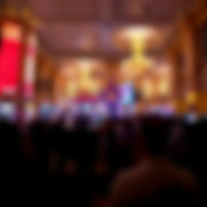 Crowd at a Venetian casino during a special event